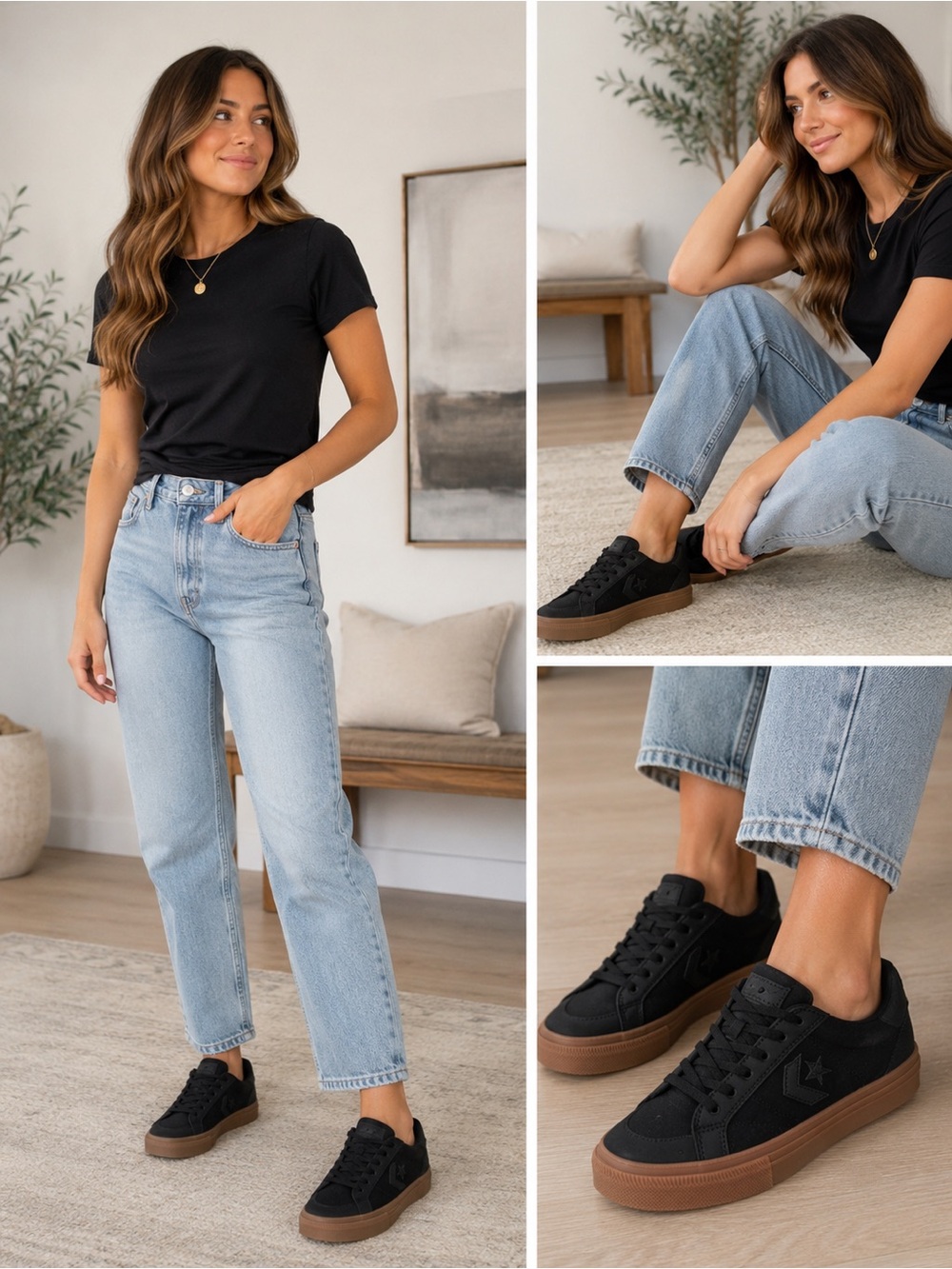 Converse Sport Casual "Black Gum" low-top sneakers